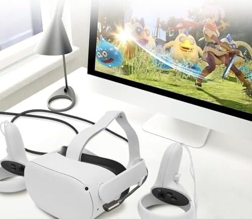 Oculus Quest ile Uyumlu Link Kablosu 6mt, 5gbps USB Hızlı Veri Aktarımı, Hızlı Şarj Usb-C, Quest 2 Uyumlu (Usb To Type-C)