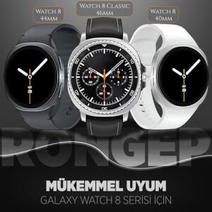 ile Uyumlu  Motion Loop Kordon Galaxy Watch 8 44MM/40MM/CLASSIC 46MM Için Premium Yumuşaklıkta Galaxy Watch 8 Kordonu Çift Renkli Silikon Watch 8 Classic Kordon