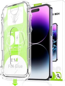 & Aksesuar Apple iPhone Xs Max-11 Pro Max ile Uyumlu Cam Ekran Koruyucu Kolay Kurulum Aparatlı Tam Uyumlu Glass Full Cover