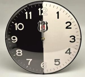 Beşiktaş Lisanslı Duvar Saati Bjk Logolu