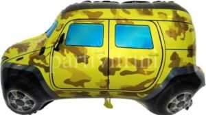 Safari Jeep Sarı Araba Folyo Balon 50 cm