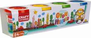 Crafy 4'lü Oyun Hamuru 520 Gr.