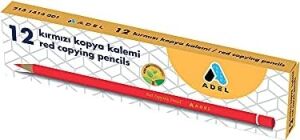 Kırmızı Kopya Boya Kalemi, 12’li Set, Parlak Renk, Kolay Açılır, Dayanıklı Gövde, Okul ve Ofis Için Uygun