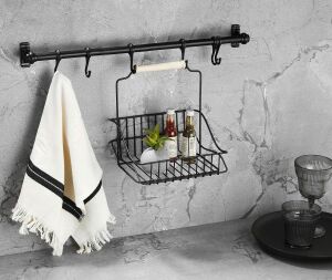 Gerate Ferforje Metal Sepet Askı ve Kanca