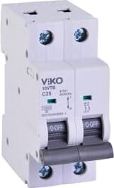 10VTB-2C25 Otomatik Sigorta 10KA C Tipi 2 Kutup 25A