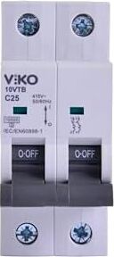 10VTB-2C25 Otomatik Sigorta 10KA C Tipi 2 Kutup 25A