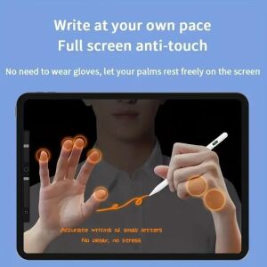 iPad Kalem – Apple Pencil Alternatifi iPad Pencil | Usb-C Şarj, Palm Rejection, 8 Saat Pil | iPad 6-10, Air, Pro, Mini Uyumlu,dijital Göstergeli