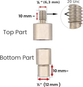 9,5 mm Memeli Perçin Kalıbı, El Presi ile Uyumlu, Üst Diş 1/4 Alt 1/2 Yuva