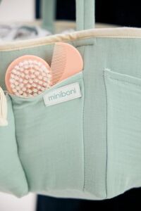 Müslin Anne Organizer Çanta Mint Yeşili
