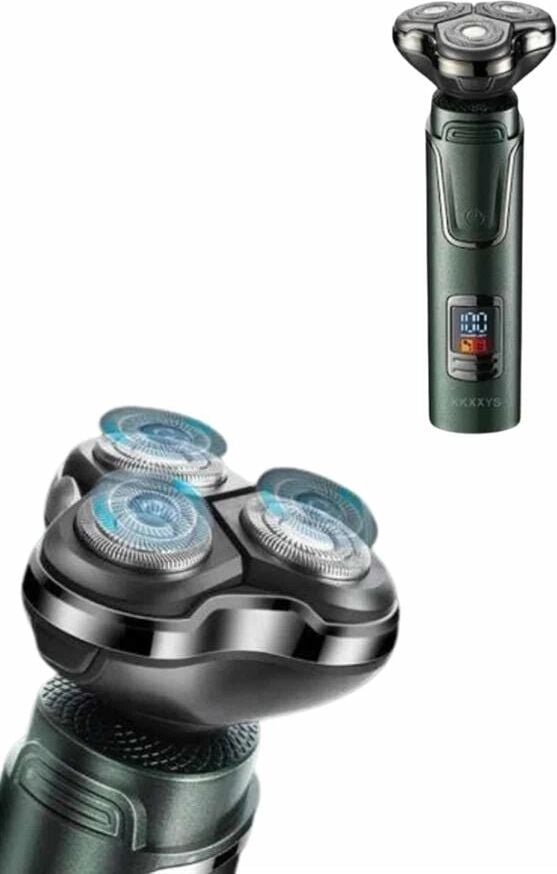 Dijital Göstergeli 3 Başlıklı Tıraş Makinesi Islak Kuru Lazer Öncesi Günlük