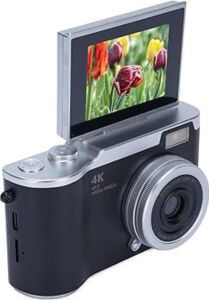 4K Dijital Kamera 48 Mp 8x Zoom ve 180 Derece Flip Ekran Vlog Çekim Özellikli