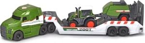 Dickie, 203735006, Fendt Çekici ve Traktörlü Araç Seti, 2'li Paket, Serbest Tekerlekli, Hareketli ve Açılabilir Parçalar, 9 Cm, 32 cm