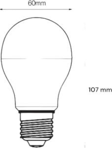 Ledvalue 8.5W E27 LED Ampul | 2700K Sıcak Sarı Işık, 806 Lümen, 60W Eşdeğer | Enerji Tasarruflu Ampul – 10'lu Paket