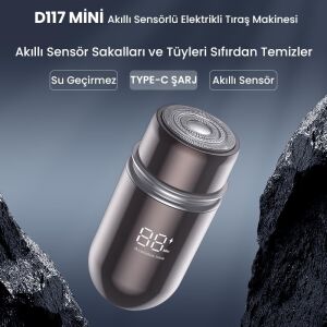 Şarjlı Taşınabilir Mini Sakal ve Yanak Tıraş Makinesi