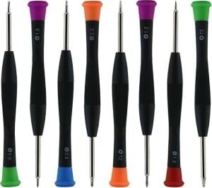 8 Parça Htf Tornavida Seti Tornavida Onarım Aletleri Seti, Küçük Tornavidalar, Gözlük, Telefon Saat Tablet Laptop Tamiri Için Elektronik Onarım Takma Aletleri (8 Parça)