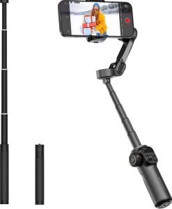 Profesyonel Telefon Gimbal Stabilizer 3 Axis Video Sabitleyici Vlog Tripod