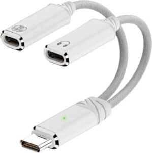Store 2in 1 100W Type C To Type C & Type C Hızlı Şarj Kulaklık Arama Dönüştürücü Otgtc