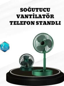 Taşınabilir Şarjlı Mini Fan – Katlanabilir Gövde, 3 Hız Kademesi