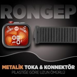 Watch Fit 4/4 Pro/fit 3 ile Uyumlu Mountain Loop Kordon 1. Sınıf Dokuma Kumaş Metalik Bağlantılı Fıt 4 Kayış Premium Yumuşaklıkta Terletmeyen Yedek Fit 4 Pro Kordon