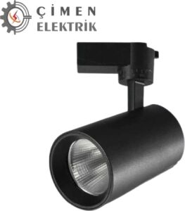1 Adet Noas YL29 4001 Siyah Kasa Lyon 40W Ray Spot 6400K Beyaz Işık