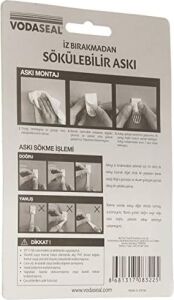 53.01.056 5'li Iz Bırakmayan Askı, Şeffaf