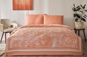 Jakar Idore Çift Kişilik Pike Takımı Somon