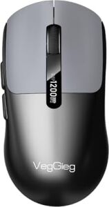 G900 Dual-Mode Bluetooth 5.3 ve 2.4ghz 3600DPI Ekranlı Şarjlı Optik Kablosuz Mouse Siyah