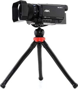 Esnek Youtuber Yayıncılar ve Sosya Medya Için Ideal 30CM Ahtapot 360 Derece Taşınabilir Ayakları Bükülebilir Selfie Telefon Tutuculu 3 Ayaklı Kampda Tatilde Gezilerde Tripod Çok Hafif 320GR