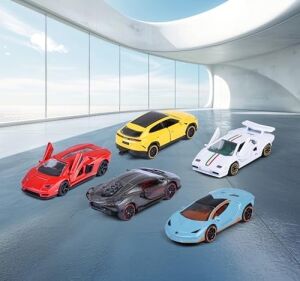Lamborghini 5 Adet Araba Seti, 7,5 Cm, Dekoratif Kutu, Koleksiyon, Oyuncak Araçlar, Döküm Metal Resmi  3 Yaşından Itibaren (8502105001)