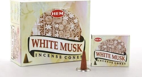 White Musk Aromalı Konik Tütsü