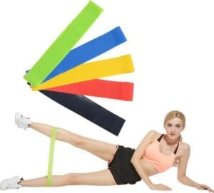 Pilates ve Fitness Direnç Bandı Egzersiz Için Esnek Güçlendirme Lastiği