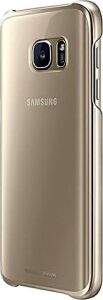 Galaxy S7 Cep Telefonu Kılıfı, Şeffaf Altın