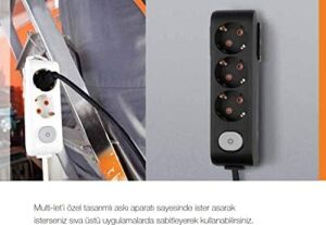 Viko Multilet Ikili Priz Topraklı Klemensli Çocuk Korumalı Kablosuz