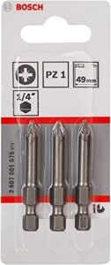 Professional Accessories Vidalama Ucu, Gri, 3 Adet