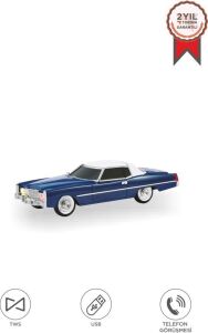Bluetooth Hoparlör Retro Araba Tasarımlı 10W Mavi Fm USB Tws 3 Saat Dinleme Süresi