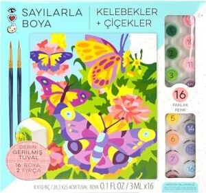 And Arts Numaralarla Boya Seti Kelebek 9203