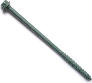 Hard-To-Find Fastener 014973266578 Altıgen Başlı Kereste Vidaları, 1/4 x 6, Parça-50, Yeşil