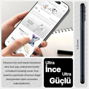 iphone 15 Pro Max Için Privacy Hayalet Gizlilik Filtreli Kolay Kurulum Ekran Koruyucu Toz Bırakmayan ve Kendiliğinden Yapışan Hizalama Kitli Temperli Cam (15 Pro Max)