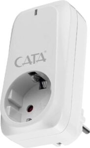 4000 W Akım Korumalı Çocuk Korumalı Topraklı Priz - 918 Joule - Beyaz - CT-9186