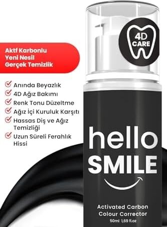 Aktif Karbonlu Anında Beyazlatıcı Diş Jeli