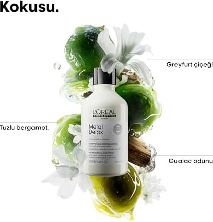 Professionnel Serie Expert Metal Detox Arındırıcı Şampuan 300 ml - Işlem Görmüş ve Boyalı Saçlar Için Kırılma Karşıtı Bakım
