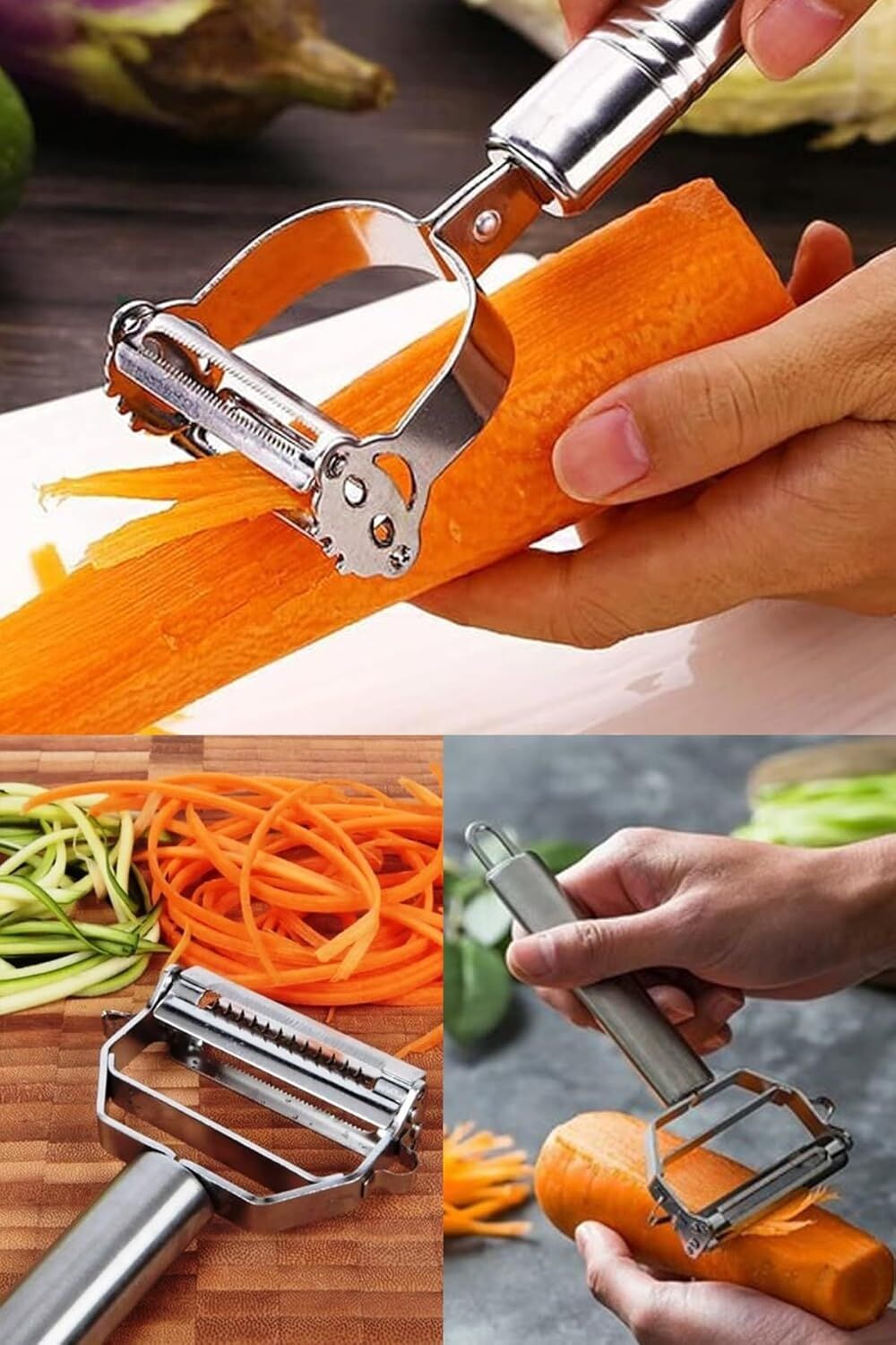 Jülyen Soyacak, Paslanmaz Çelik, Meyve Sebze Soyacak, Ergonomik, Metalik