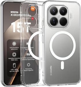 - Xiaomi Mi 15T Pro ile Uyumlu Kılıf Kamera Korumalı Magsafe ile Uyumlu Şarj Özellikli Şeffaf Silikon Kapak - London - Şeffaf