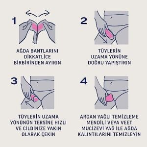 Hipoalerjenik Bikini & Koltuk Altı Ağda Bandı, (2 x 16 Adet)