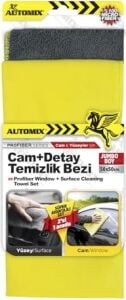 Automix Cam + Detay Temizlik Bezi | Çiziksiz ve Hızlı Oto Temizlik Bezi