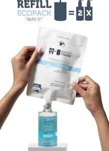 The Purest Solutions Nemlendirici ve Bariyer Onarıcı Kuru Karma Ciltler Temizleme Jeli Ekolojik Yedek Paket 400 ml