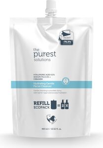 The Purest Solutions Nemlendirici ve Bariyer Onarıcı Kuru Karma Ciltler Temizleme Jeli Ekolojik Yedek Paket 400 ml