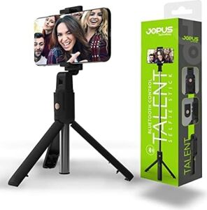 Jopus Talent Bluetooth Telefon Tripod Selfie Çubuğu, Uzaktan Kontrollü Kumandalı, 19.5 Cm, 270° Dönebilir, Katlanabilir