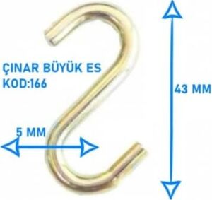S Kanca Demiri Askı Kancası Mutfak Dolap Düzenleme Kancaları Ev Dekorasyon Kancası 10 Adet Büyük