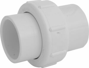 Nds WU-1500-S Pvc Boru Ek Parçası, 1-1/2-Inç Kayma Birliği, Çizelge 40, Epdm O-Ring, Beyaz